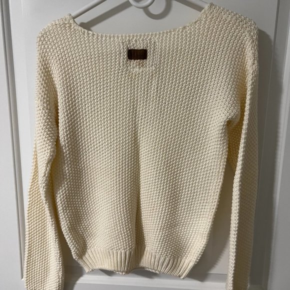 White Knit Sweater - Picture 3 of 4